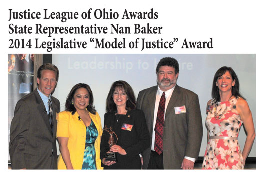 Nan Baker Receives 2014 Legislative Model of Justice Award